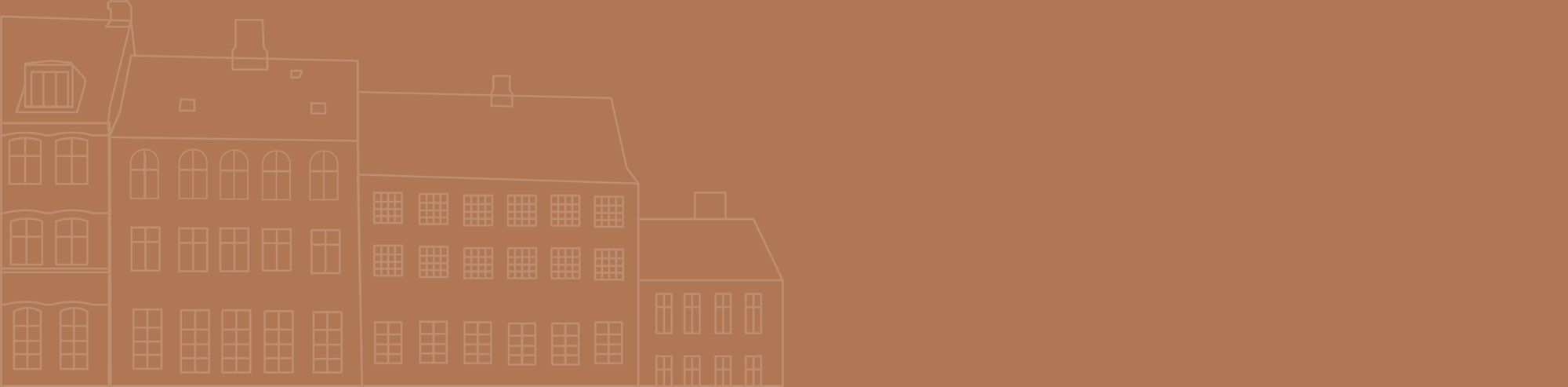 En illustration av lägenhetshus